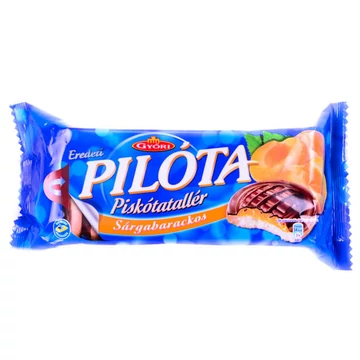 Győri Pilóta sárgabarackos piskótatallér 147 g