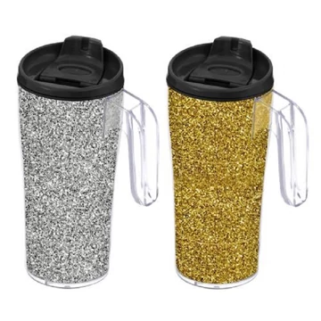 Utazópohár glitteres 440ml SO159