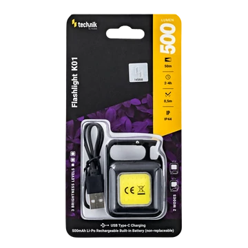 Technik elemlámpa 500MAH újratölthető MT-K01