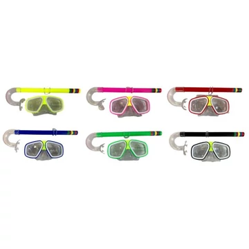 Búvárszemüveg pipával többféle színben 72349