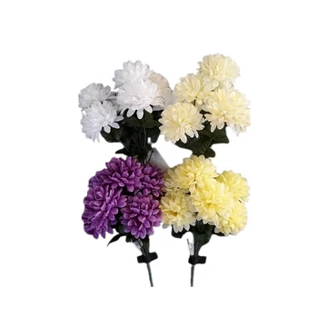 Művirág krizantémcsokor többféle színben 38cm XX01X9