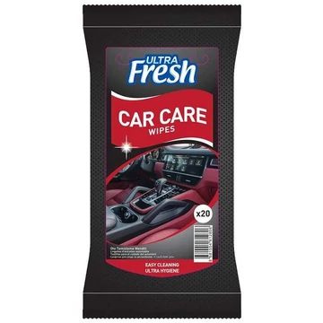 Ultra fresh autóápoló nedves törlőkendő 20db-os kiszerelésben
