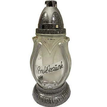 Kegyeleti mécses arany vagy ezüst felirattal 24cm RZ-16 E