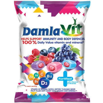 Damla vit vegyes gyümölcsös cukorka 80g