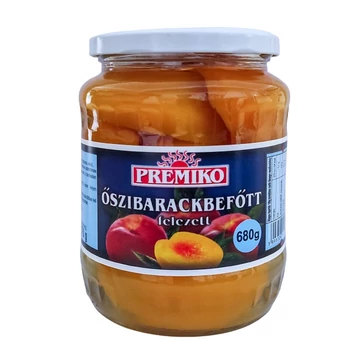 Premiko őszibarack befőtt 680g/370g