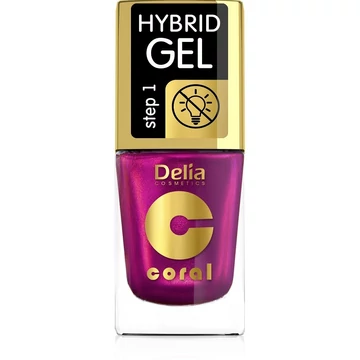 Delia hybrid gel metál meggy színű körömlakk 11ml 108