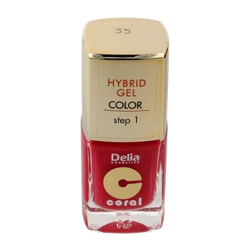 Delia hybrid gel piros színű körömlakk 11ml 35