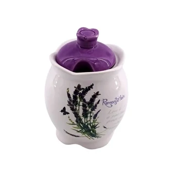 Fűszertartó szett kerámia levendula mintával 3db-os 32399