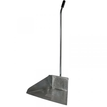 Utcai szemetes lapát fém nyéllel horganyzott - csak egyedi szállítással vagy személyes átvétellel