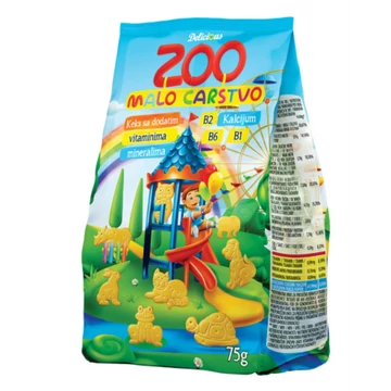 ZOO állatfigurás keksz vitaminokkal 75g