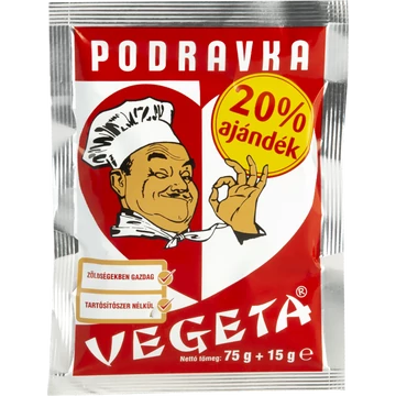 Vegeta 75g+15g ajandék podravka