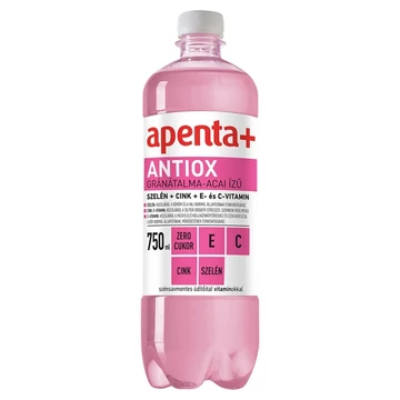 Apenta+ Antiox szénsavmentes üdítőital vitaminokkal gránátalma-acia ízű - 750 ml - csak egyedi szállítással vagy személyes átvétellel