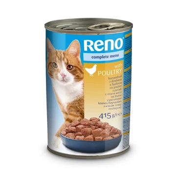 Reno Konzerv teljes értékű állateledel felnőtt macskák számára baromfival 415 g