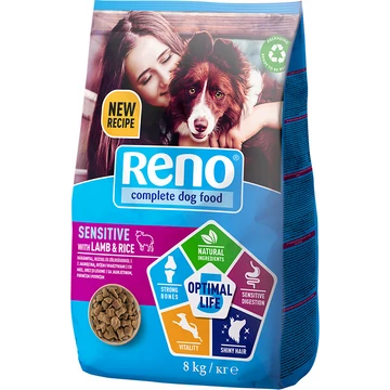 Reno Optimal Life száraz kutyaeledel marhával és zöldséggel 8 kg - csak egyedi szállítással vagy személyes átvétellel