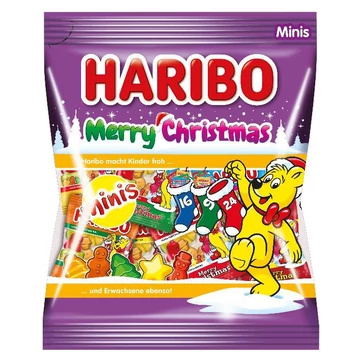 Haribo Merry Christmas Minis gyümölcsízű gumicukorka 250 g 10x25g