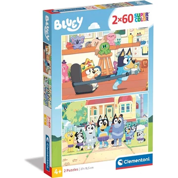 Bluey 2x60db-os supercolor puzzle - Clementoni