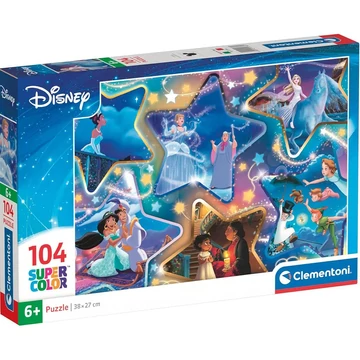 Disney Varázslatos pillanatok 104db-os Supercolor puzzle - Clementoni