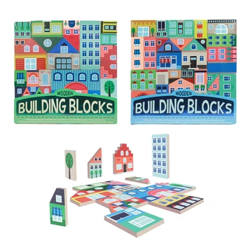 Building Blocks: Város - Fa építőkocka szett