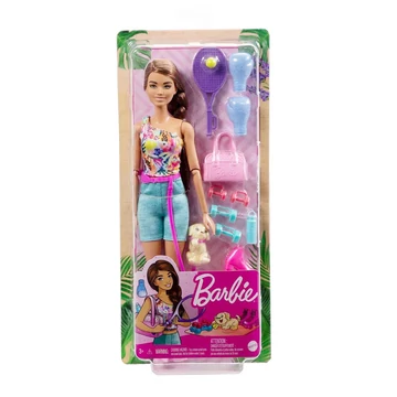 Barbie: Feltöltődés Teniszező Barbie baba kiegészítőkkel - Mattel