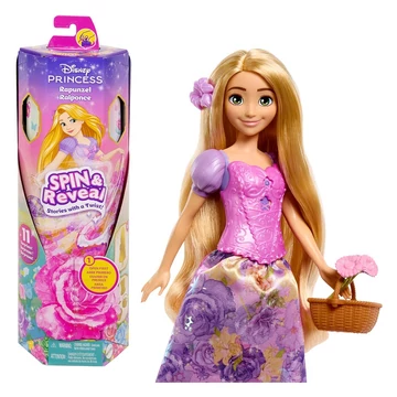 Disney Hercegnők: Varázslatos Meglepetés Aranyhaj baba - Mattel