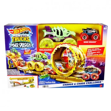 Hot Wheels Monster Trucks: Power Smasher Hajsza pályaszett - Mattel
