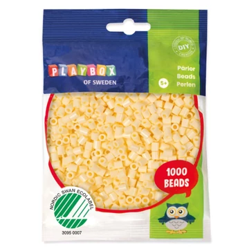 PlayBox: 5mm-es MIDI vasalható gyöngy 1000db-os halvány sárga színben