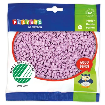 PlayBox: 5mm-es MIDI vasalható gyöngy 6000db-os pasztell lila színben