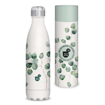 Ars Una: Botanic Leaf duplafalú fém kulacs díszdobozban 500ml