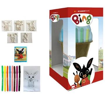 Bing és barátai bélyegző szett fagylalt formájú tárolóban - Multiprint