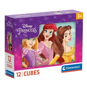 Clementoni: Disney Hercegnők mesekocka 12db-os