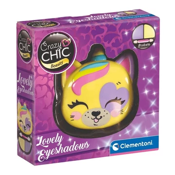 Crazy Chic: Szemhéjfesték és applikátor tigris alakú tárolóban - Clementoni