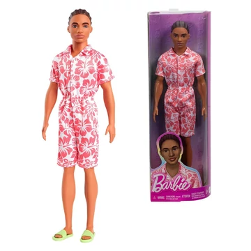 Barbie: Divatdiktátor Ken baba rózsaszín virágos ruhában - Mattel