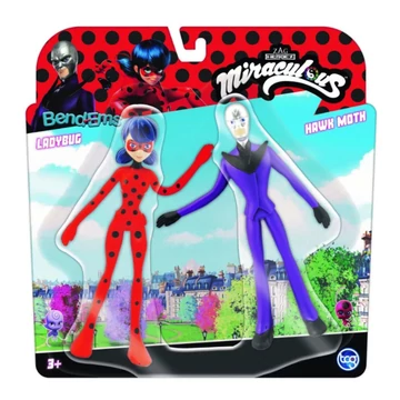 Bend-ems Miraculus figura szett 2 db-os, Ladybug vs. Hawk Moth