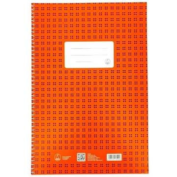 Négyzetrácsos spirálfüzet A/4 70lap