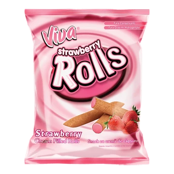 Viva rolls eper ízű gabona rúd 100g