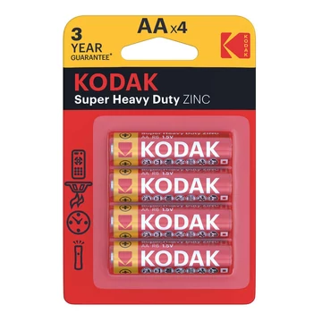 Kodak extra zinc ceruzaelem 1,5V AA 4db 30951044