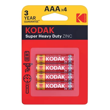 Kodak extra zinc mikroelem AAA 1,5V 4db 30953321