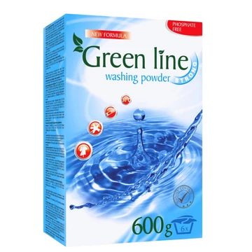 Green Line mosópor 600g 7 mosás strong regular (kék)