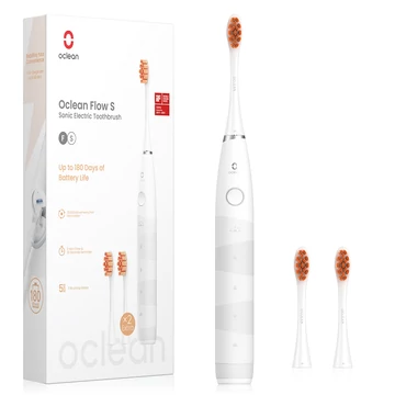 Oclean elektromos fogkefe Flow S (+2db fej) fehér - OCL552959