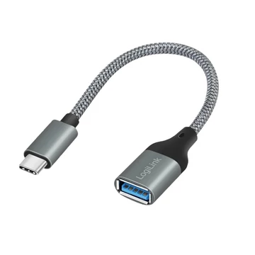 Logilink USB 3.2 Gen1 Type-C adapter, C/M-USB-A/F, OTG, alumínium, 0,15 m - CU0106
