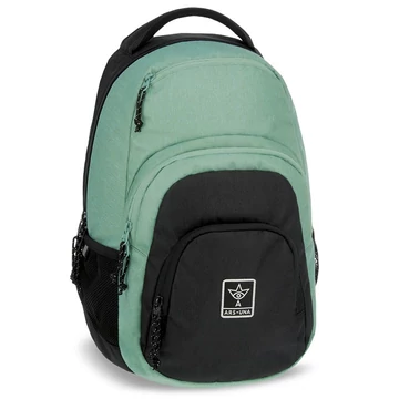 Ars Una: Celtic mentazöld-fekete AU-2 iskolatáska, hátizsák 32x46x22cm