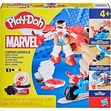 Play-Doh: Marvel Amerika Kapitány Moto Slicer játékszett - Hasbro