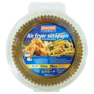 Mazzini premium kerek sütőpapír airfryer-be 16cm 50db-os kiszerelésben 