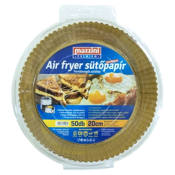 Mazzini premium kerek sütőpapír airfryer-be 20cm 50db-os kiszerelésben