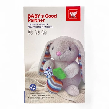 Zenélős plüss maci bébijáték BB1005