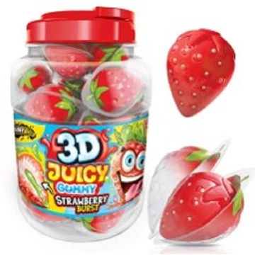 Johny Bee 3D juicy gummy eper 60x18g
