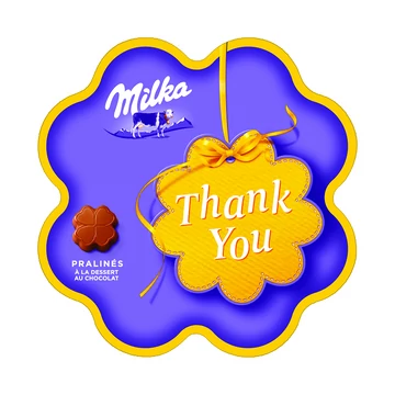 Milka desszert csokikrém "Thank you" felirattal 44g