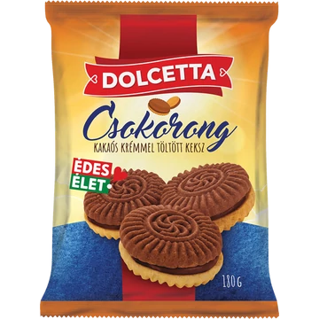 Dolcetta Csokorong kakaós krémmel töltött keksz 180g