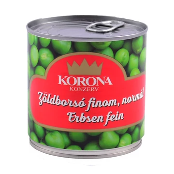 Korona Zöldborsó dobozos 400g/280g