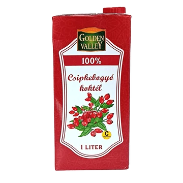 Golden Valley 100% csipkebogyó koktél 1 l - csak egyedi szállítással vagy személyes átvétellel